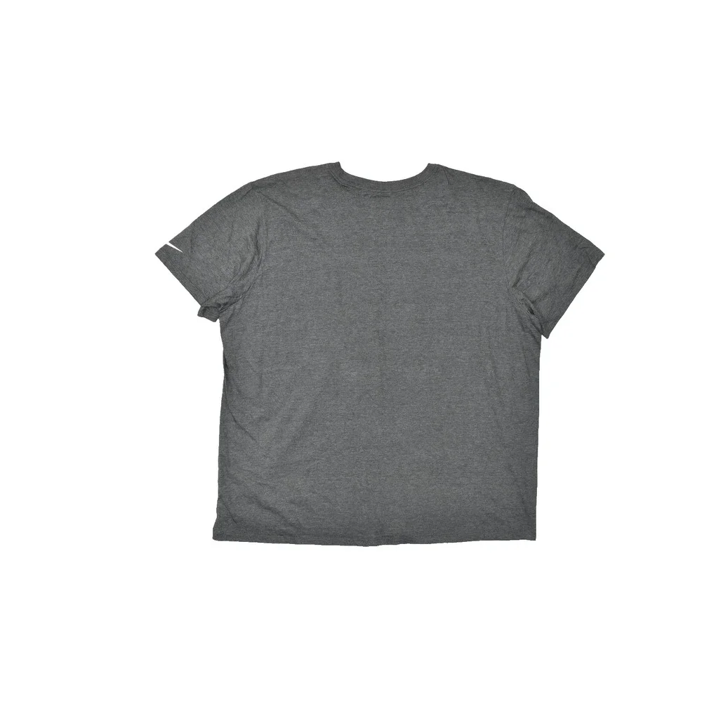 Nike Run Swoosh Graphic Heather Gray Athletic Cut Training T-Shirt XXL